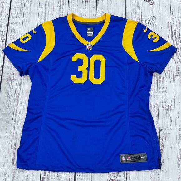 Nike LA Rams Todd Gurley II #30 Jersey Men’s 2XL Blue/Gold NFL On Field Stitched - Picture 1 of 9